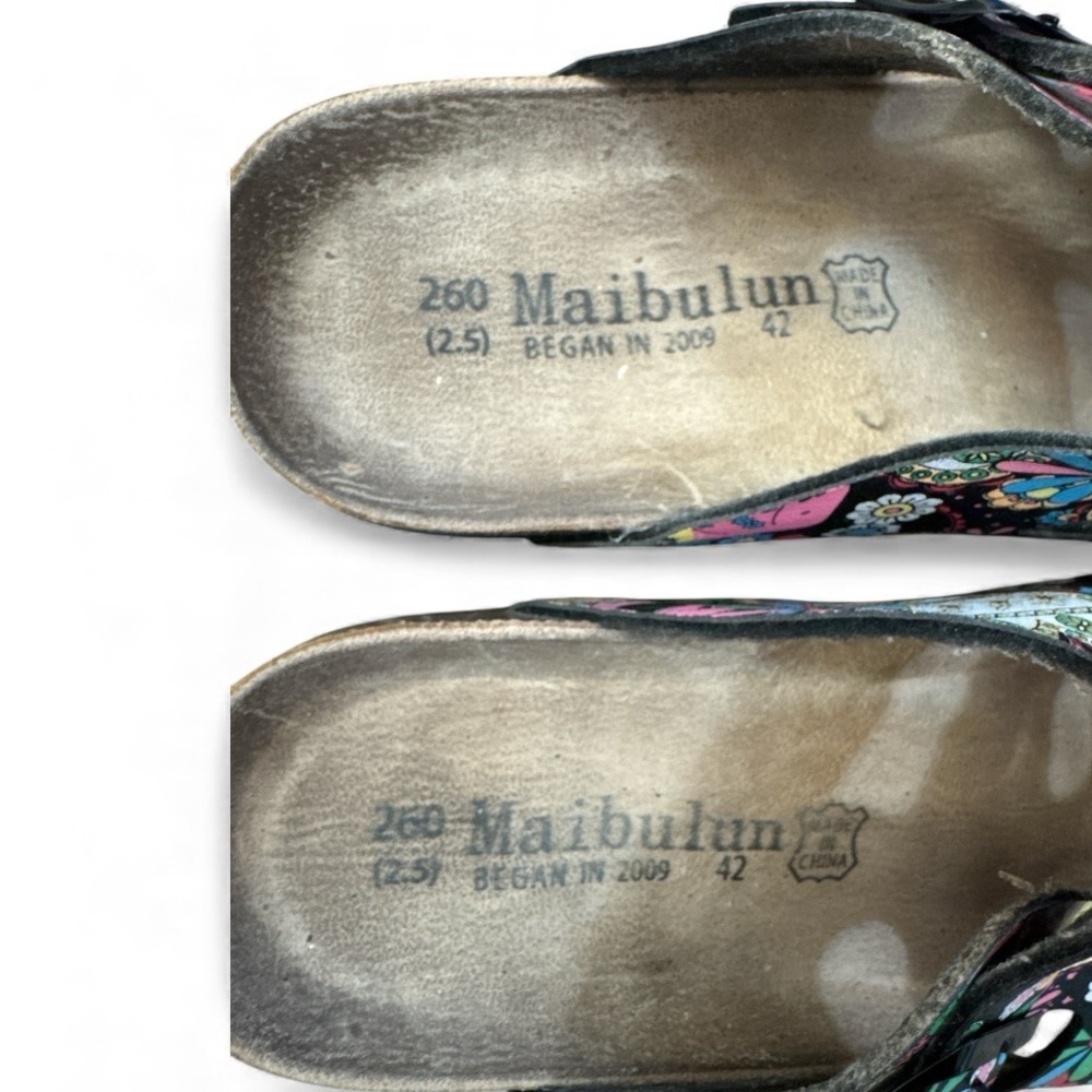 Maibulun Women’s Size 11 Colorful Artsy Flat Sandals Boho Festival Beach Vibes - Picture 7 of 7